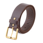 Load image into Gallery viewer, Roller Buckle Leather Belt For Men
