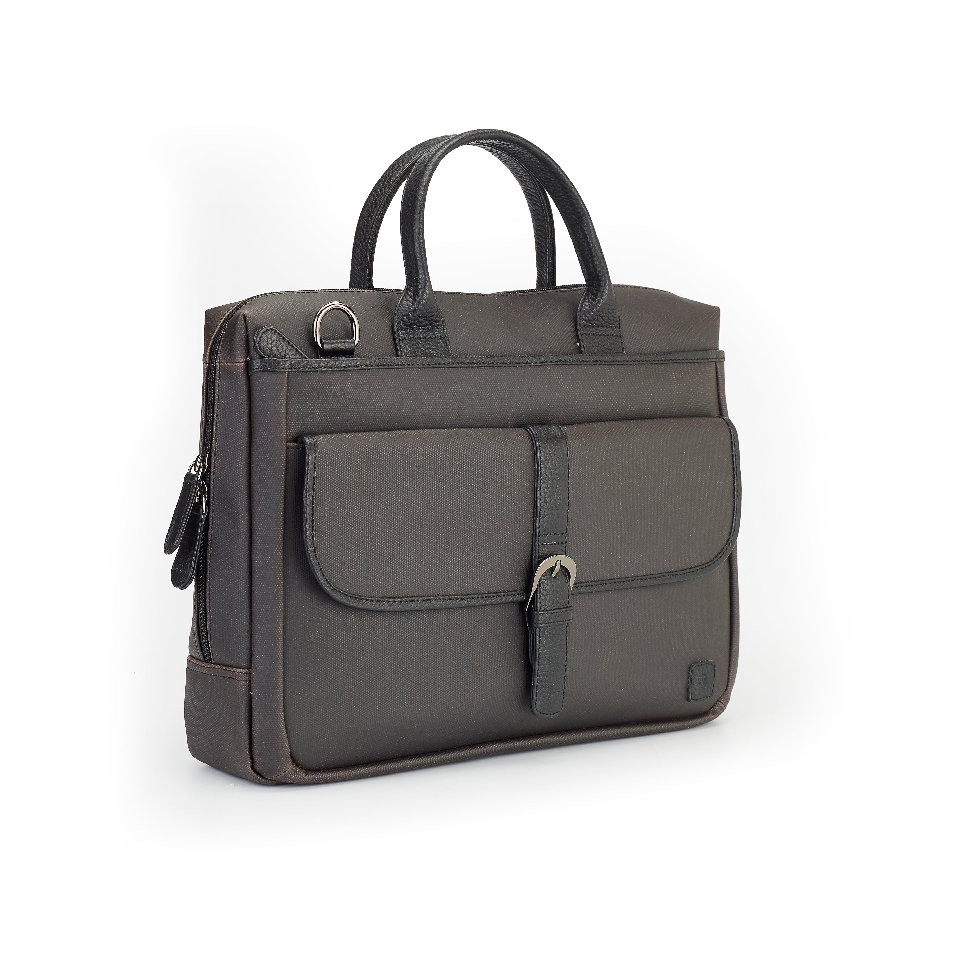 Esquire Laptop Coated Canvas Leather Messenger Bag