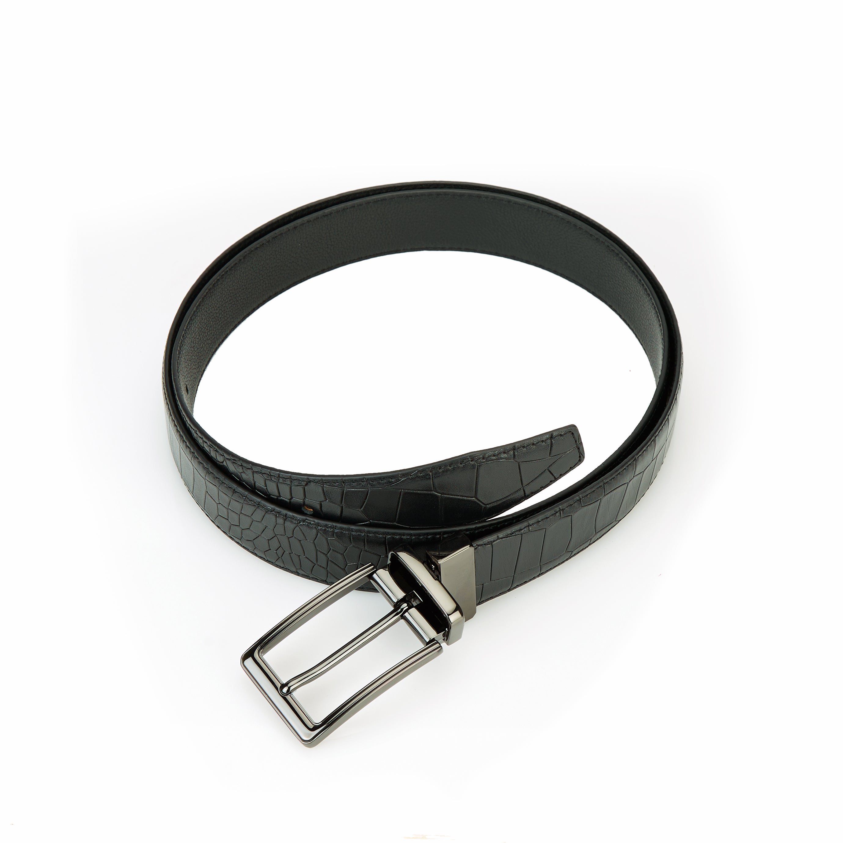 RL Croco Reversible Leather Belt For Men