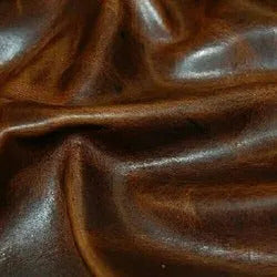 Crunch Leather Cutting  Cognac Weekender Two Tone Soft Upholstery Chap Cowhide Genuine Italian Leather Hide Skin