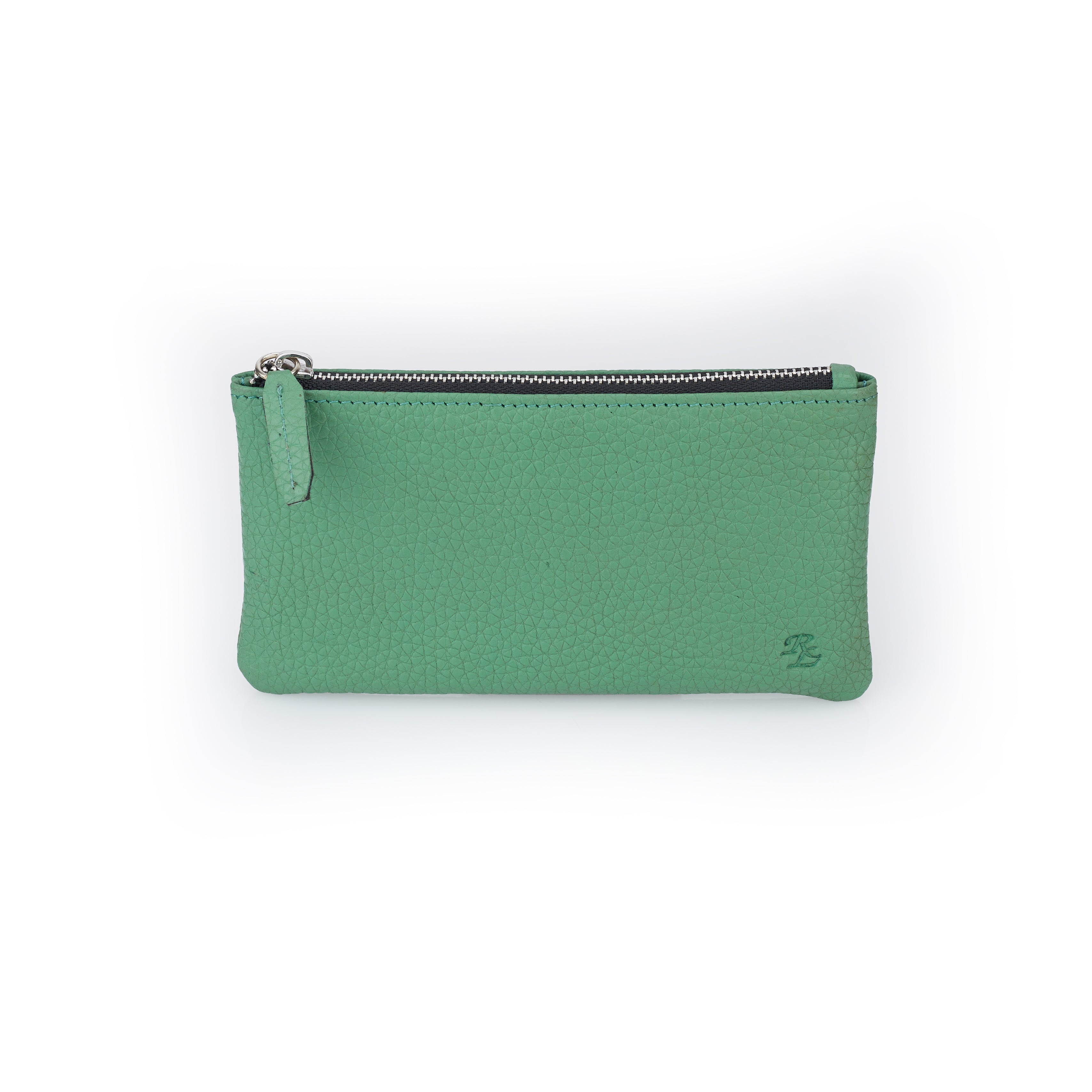 RL Leather Wristlet Purse for Women