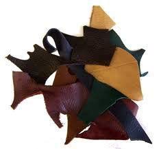 Walletsnbags Leather Scraps for Repair Crafting Art Work 1lbs (Assorted, 500grm) 8 to 10pcs