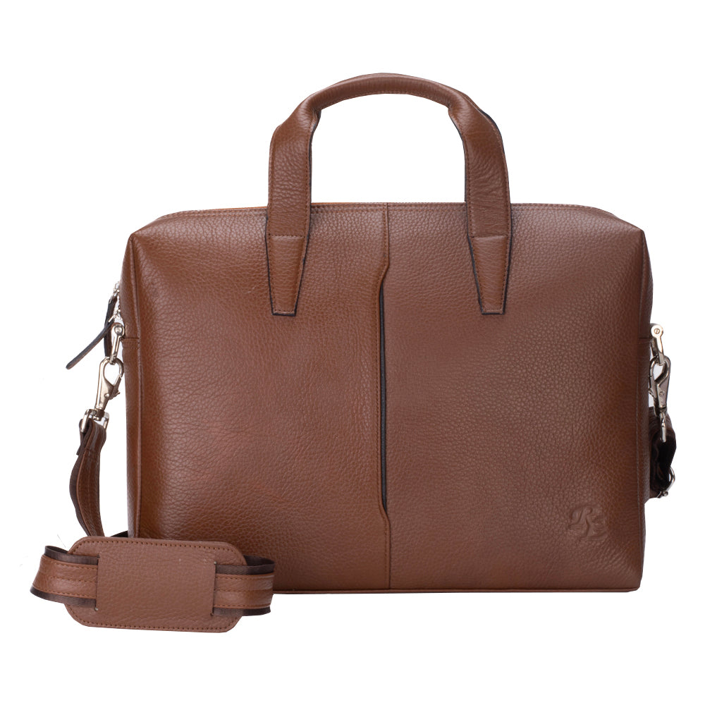 RL Floater Leather Laptop 15inch Messenger Office - Walletsnbags