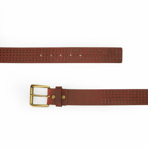 Roller Buckle Leather Belt For Men