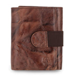 Load image into Gallery viewer, Creased Leather Tri Fold Mens Wallet
