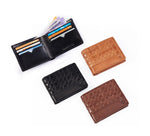 Load image into Gallery viewer, RL Hand weaved Leather wallet for men
