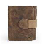 Load image into Gallery viewer, Creased Leather Tri Fold Mens Wallet
