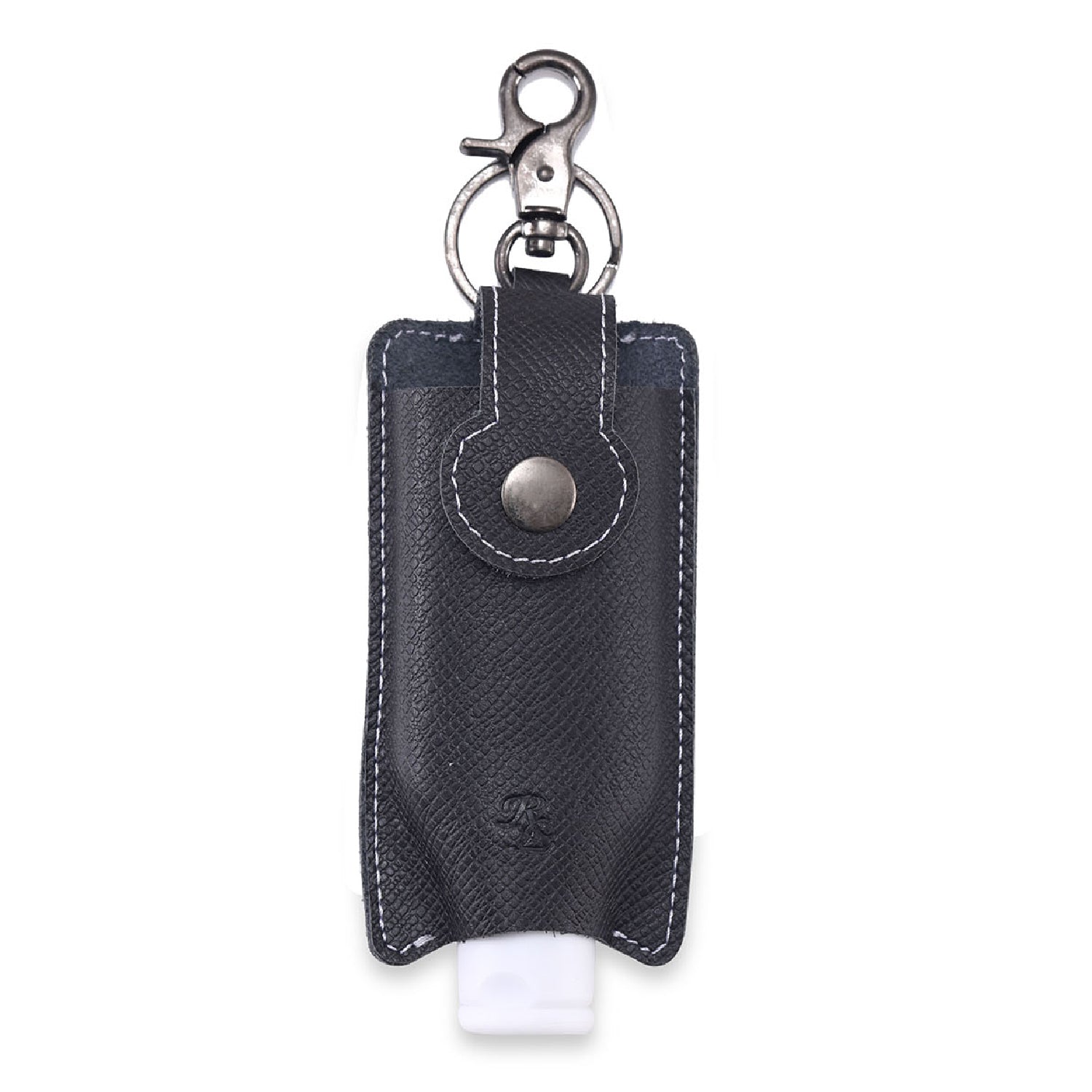 Walletsnbags RL Hand Sanitizer Holder Leather Keychain with 50ml Sanitizer Bottle - WALLETSNBAGS