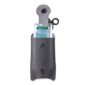 Walletsnbags RL Hand Sanitizer Holder Leather Keychain with 50ml Sanitizer Bottle - WALLETSNBAGS