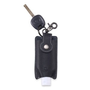 Walletsnbags RL Hand Sanitizer Holder Leather Keychain with 50ml Sanitizer Bottle - WALLETSNBAGS