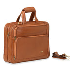 Load image into Gallery viewer, RL Leather Laptop Messenger Office 16inch Bag for Men - WALLETSNBAGS
