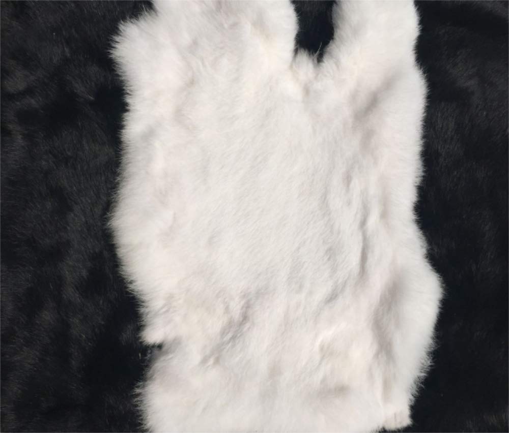 Natural Tanned Leather Fur Hide (10" by 12" Pelt with Sewing Quality Leather) - Walletsnbags