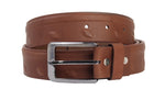 Load image into Gallery viewer, Formal Oillpullup Rib &amp; Emboss Leather Mens belt - WALLETSNBAGS
