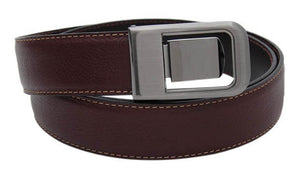 Fine Milled Semi Formal Leather Mens Belt - WALLETSNBAGS