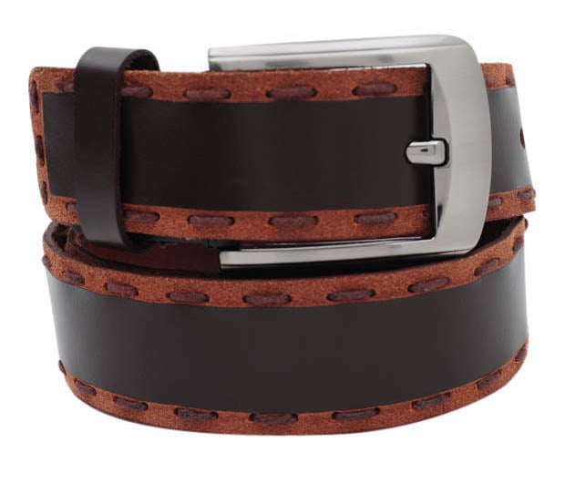 NovaPull Weaved Casual Mens Leather Belt - WALLETSNBAGS