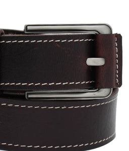 RL Casual Leather Mens Buckle Belt - WALLETSNBAGS