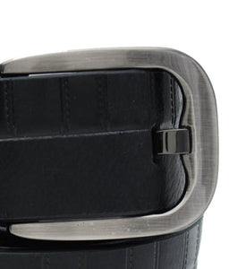 RL Embossed Casual Mens Leather Belt - WALLETSNBAGS