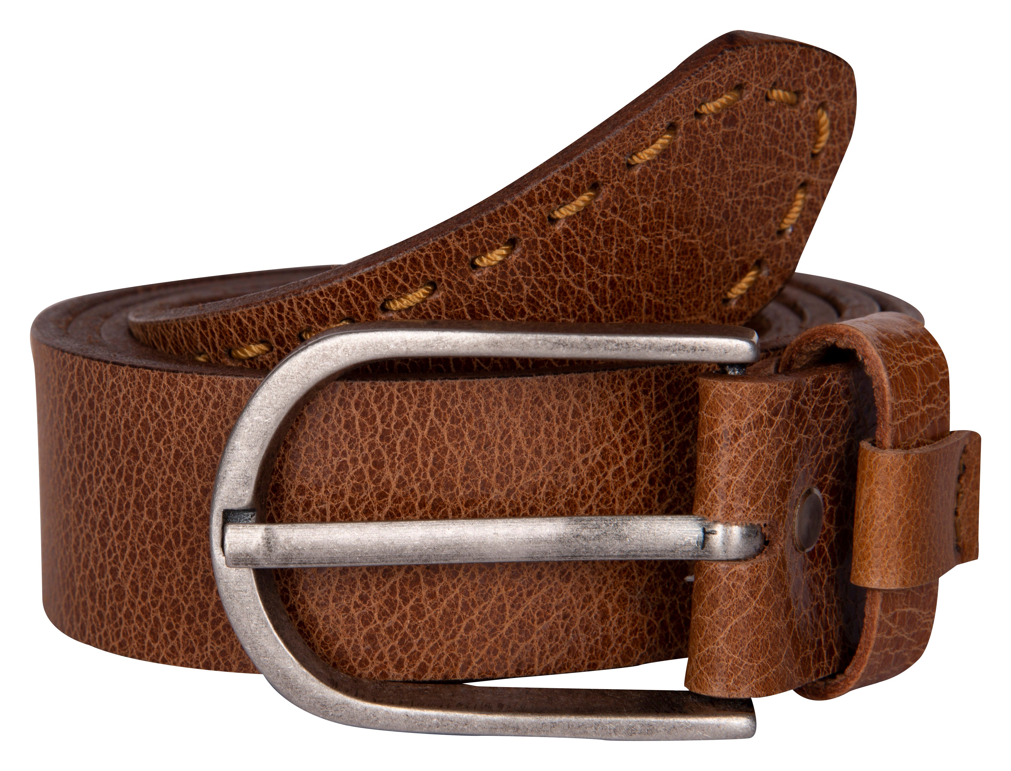 RL Crackle Hand stitch Casual Leather Belt - [walletsnbags_name]