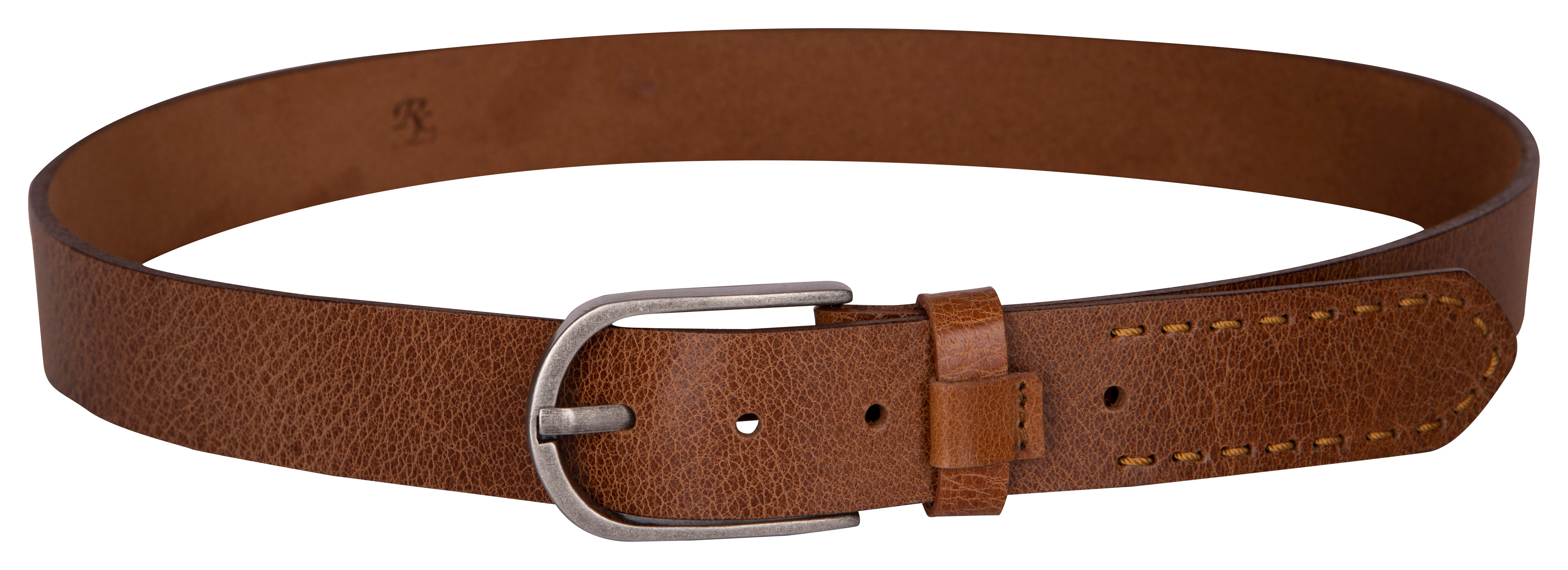 RL Crackle Hand stitch Casual Leather Belt - [walletsnbags_name]