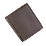 Load image into Gallery viewer, Basic Buttoned Leather Tri Fold Wallet - WALLETSNBAGS
