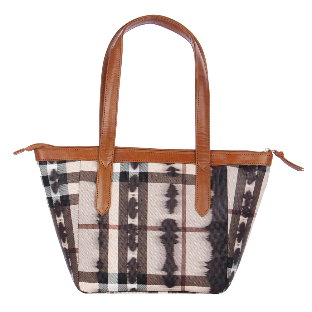 Fiona Checkered Ladies Handbag - [walletsnbags_name]