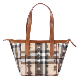 Fiona Checkered Ladies Handbag - [walletsnbags_name]