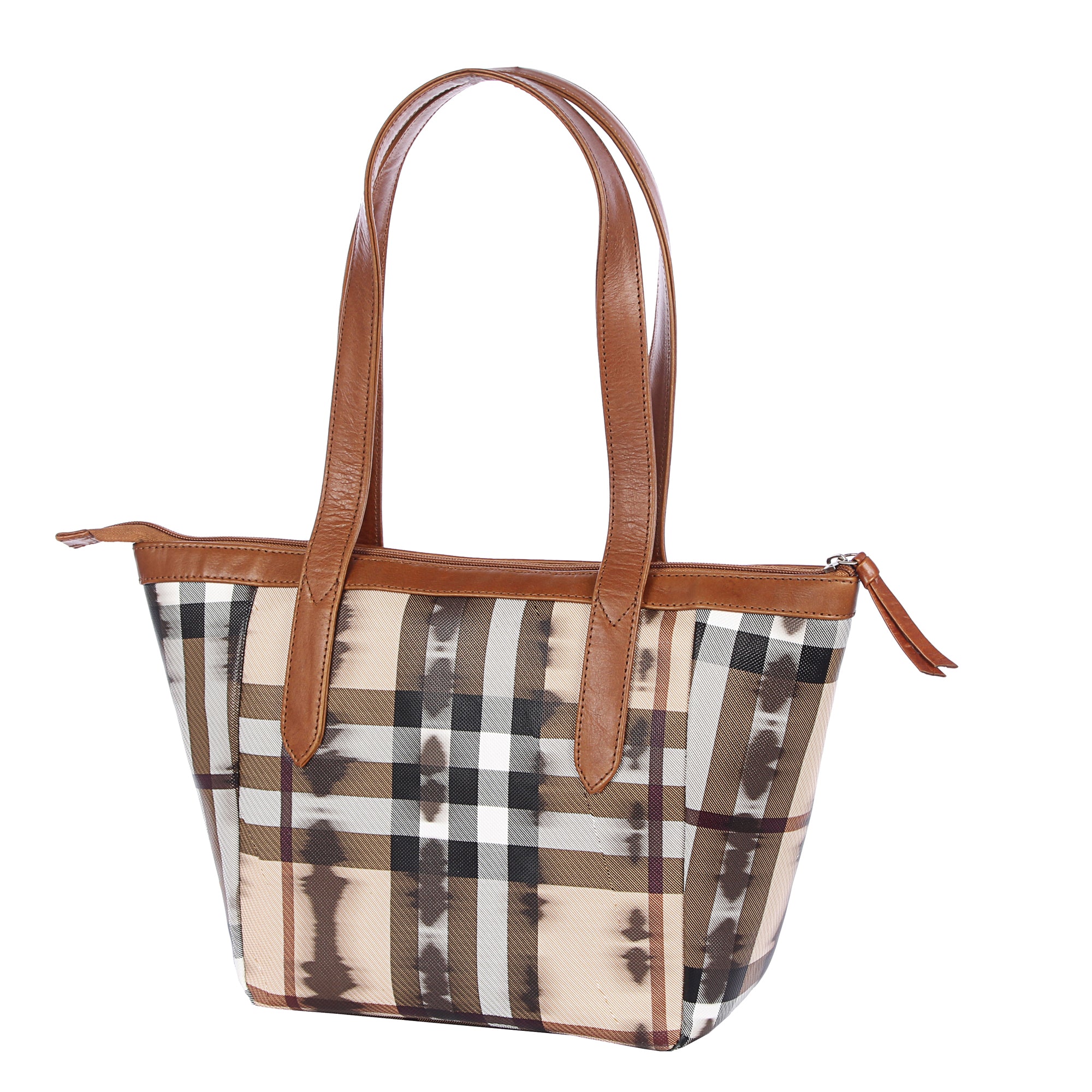 Fiona Checkered Ladies Handbag - [walletsnbags_name]