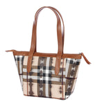 Load image into Gallery viewer, Fiona Checkered Ladies Handbag - [walletsnbags_name]
