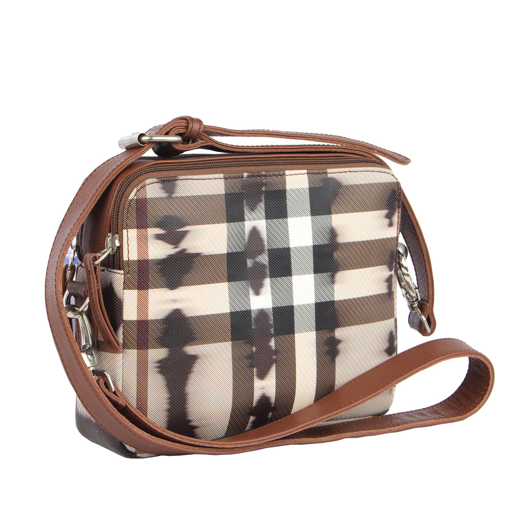 RL Sydney Crossbody Checkered Ladies Bag - WALLETSNBAGS