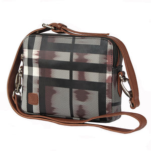 RL Sydney Crossbody Checkered Ladies Bag - WALLETSNBAGS