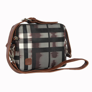 RL Sydney Crossbody Checkered Ladies Bag - WALLETSNBAGS