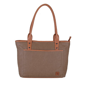 Wax Canvas shoulder ladies bag - WALLETSNBAGS