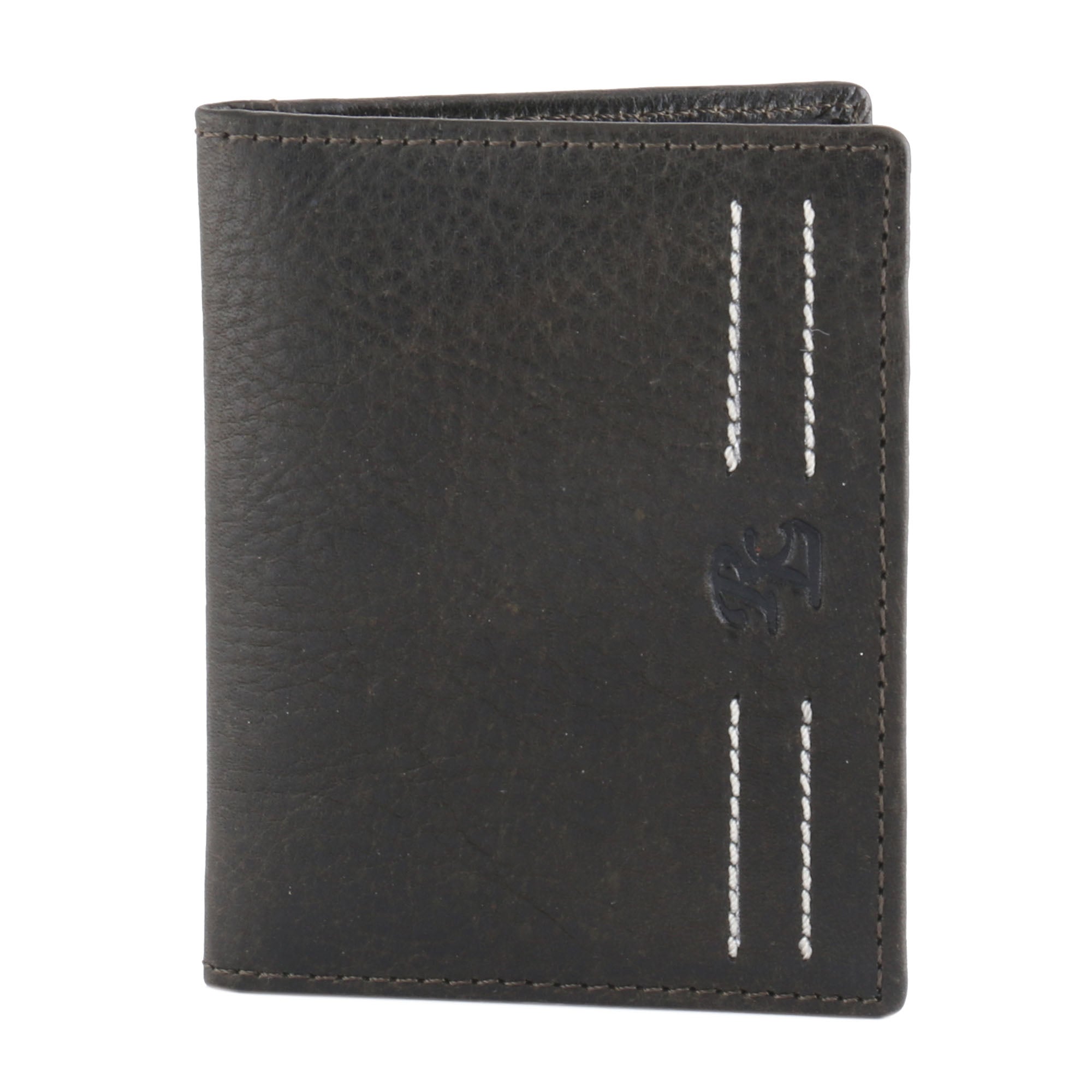 RL Double Stitch Leather Card Holder - [walletsnbags_name]