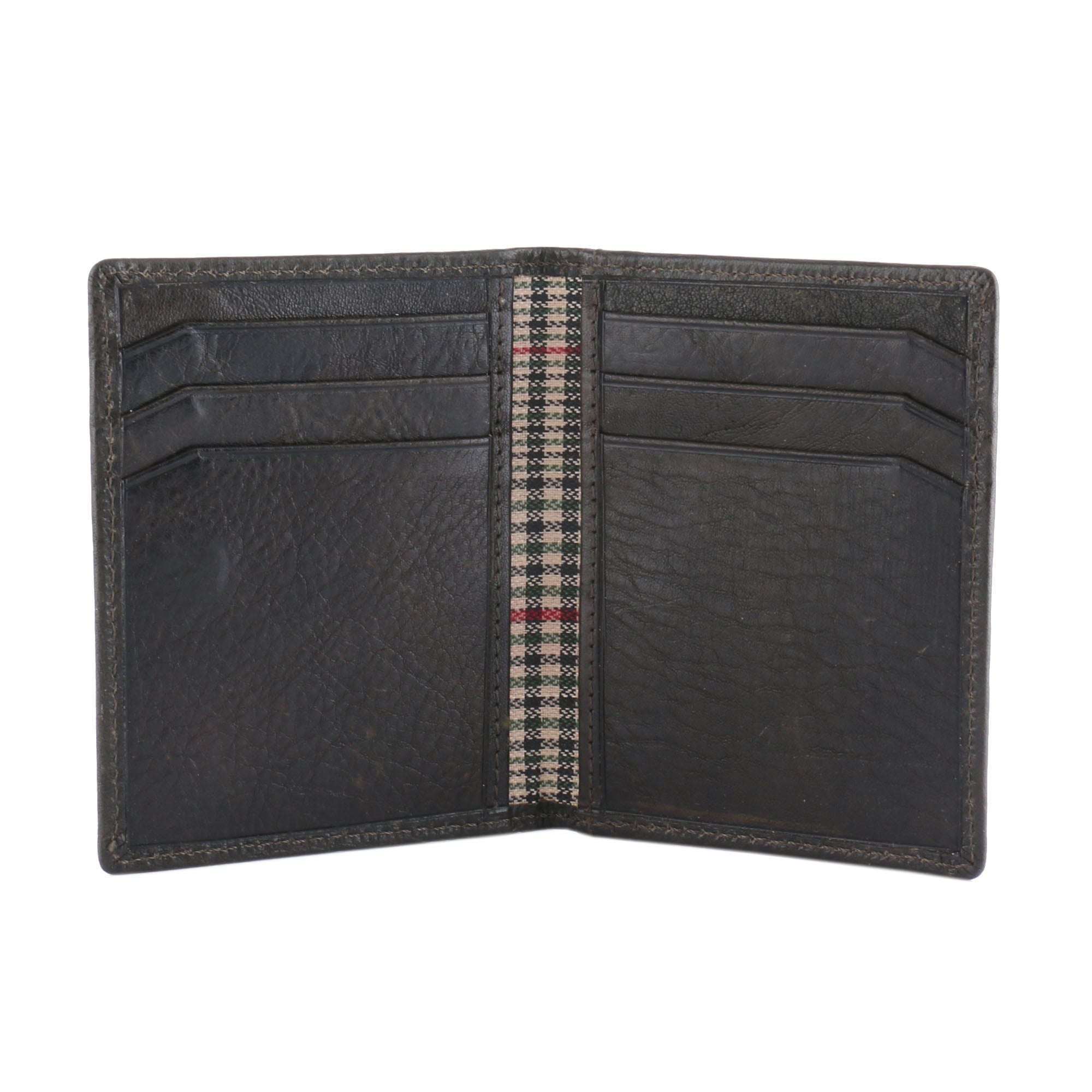 RL Double Stitch Leather Card Holder - [walletsnbags_name]