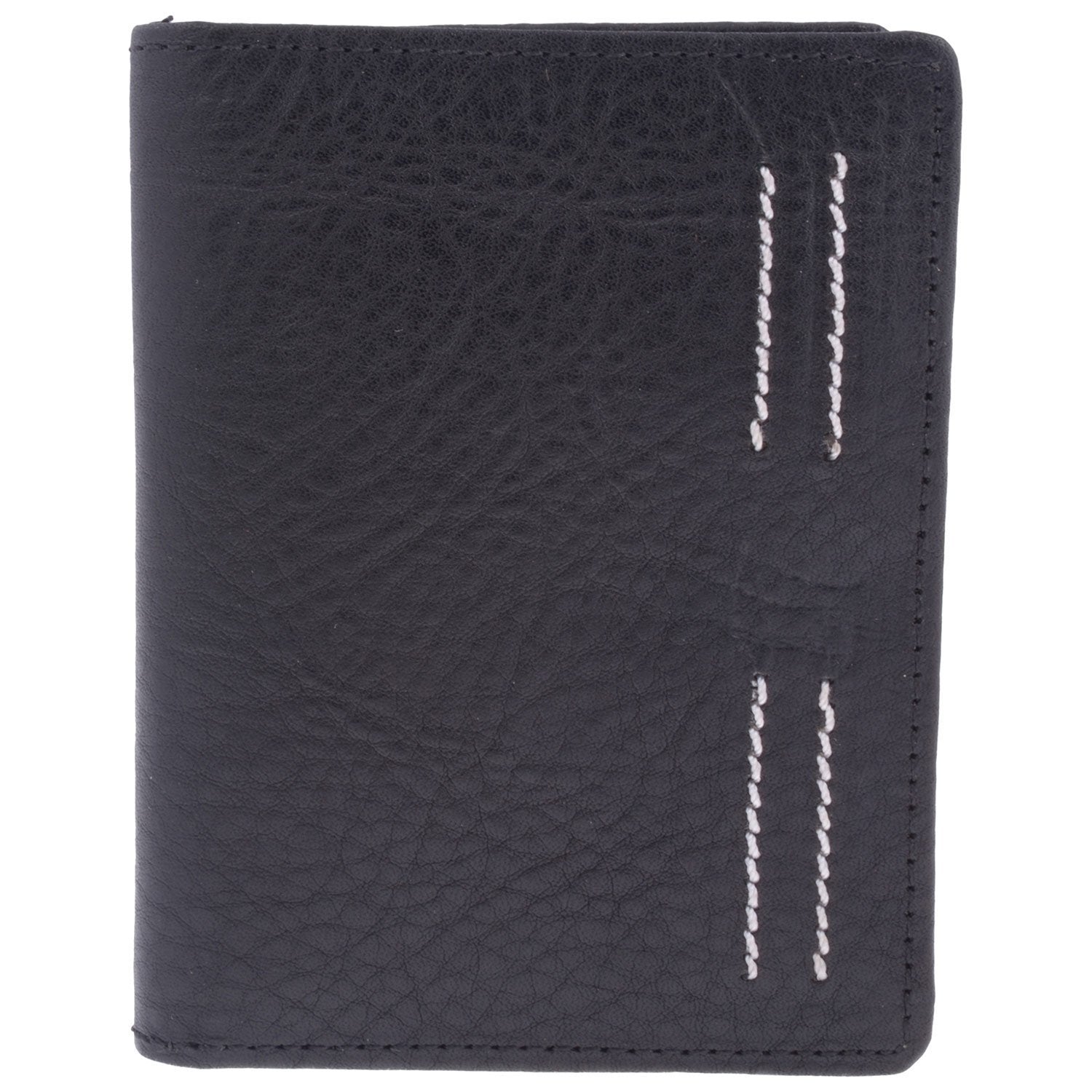 RL Double Stitch Leather Card Holder - WALLETSNBAGS