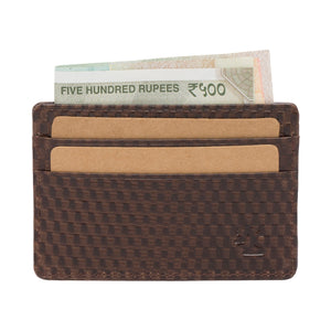 RL Leather Pocket Card Holder - WALLETSNBAGS