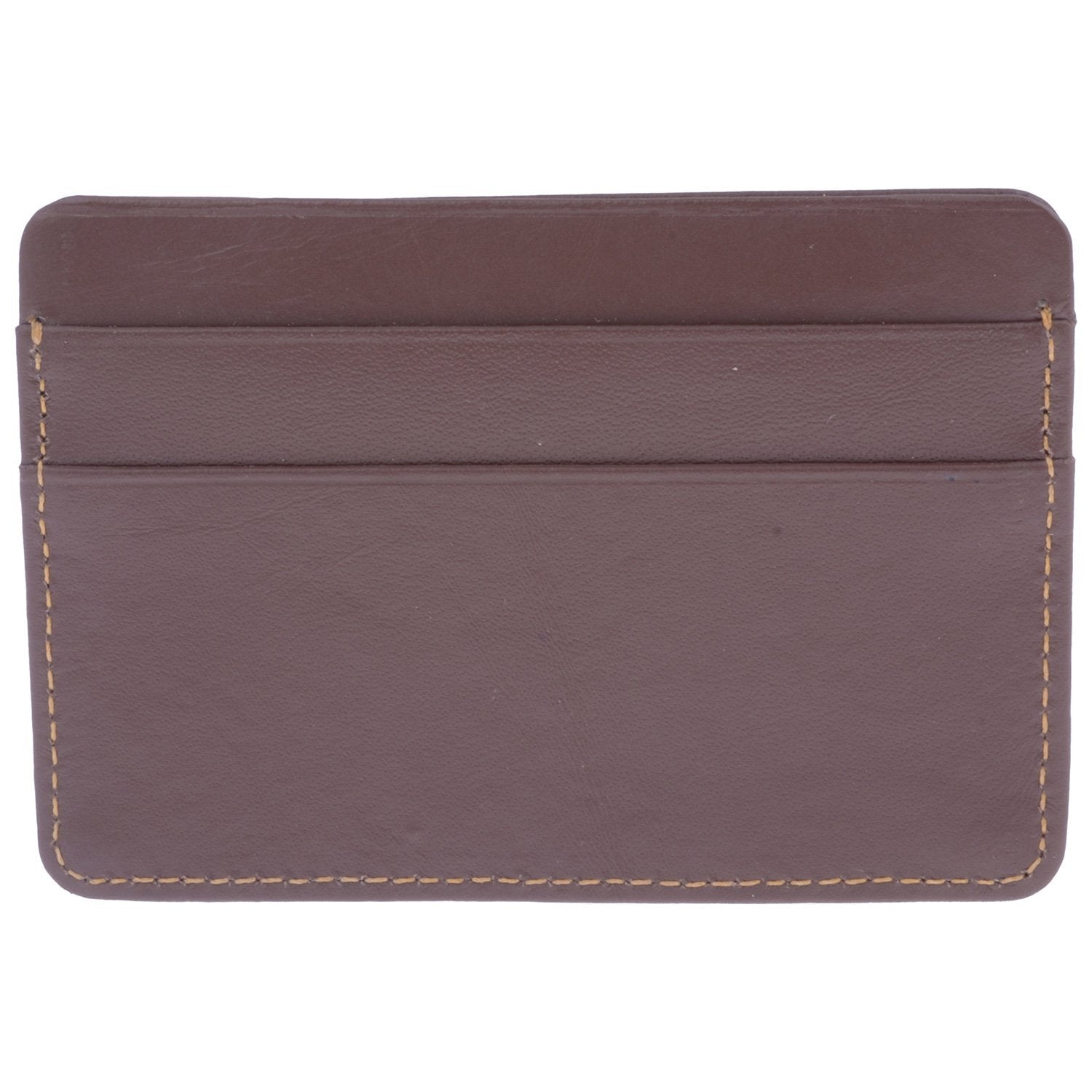 RL Leather Pocket Card Holder - WALLETSNBAGS