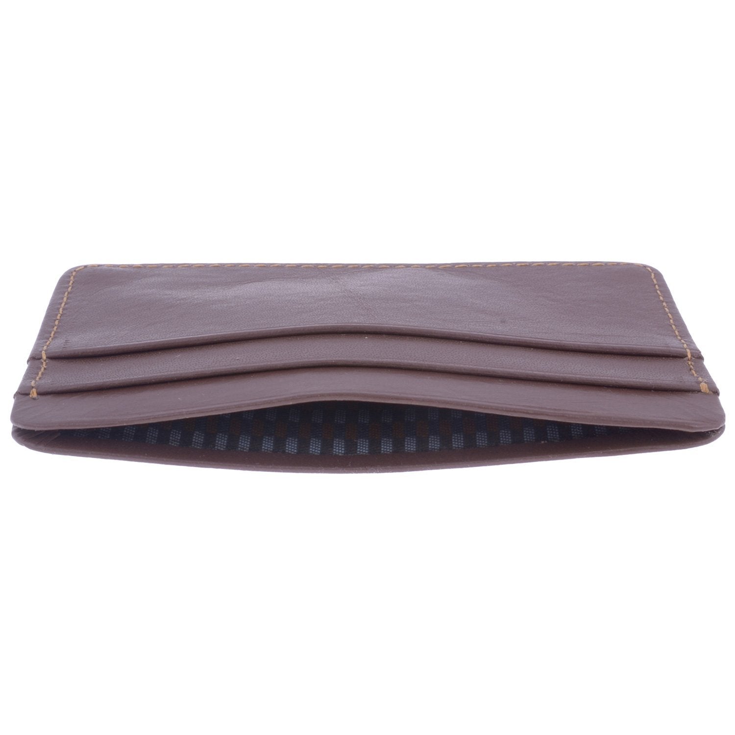 RL Leather Pocket Card Holder - WALLETSNBAGS