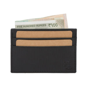 RL Leather Pocket Card Holder - WALLETSNBAGS