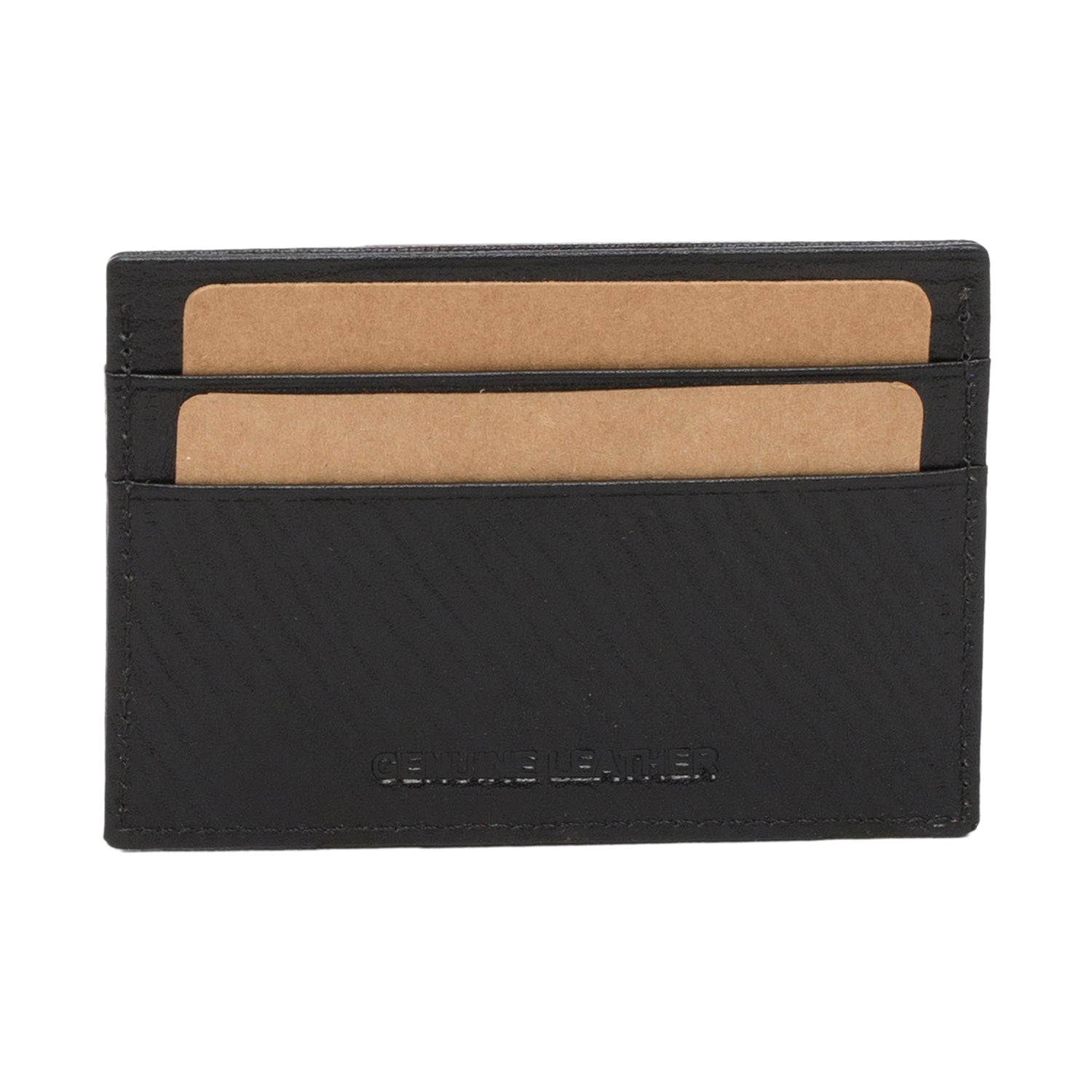 RL Leather Pocket Card Holder - WALLETSNBAGS