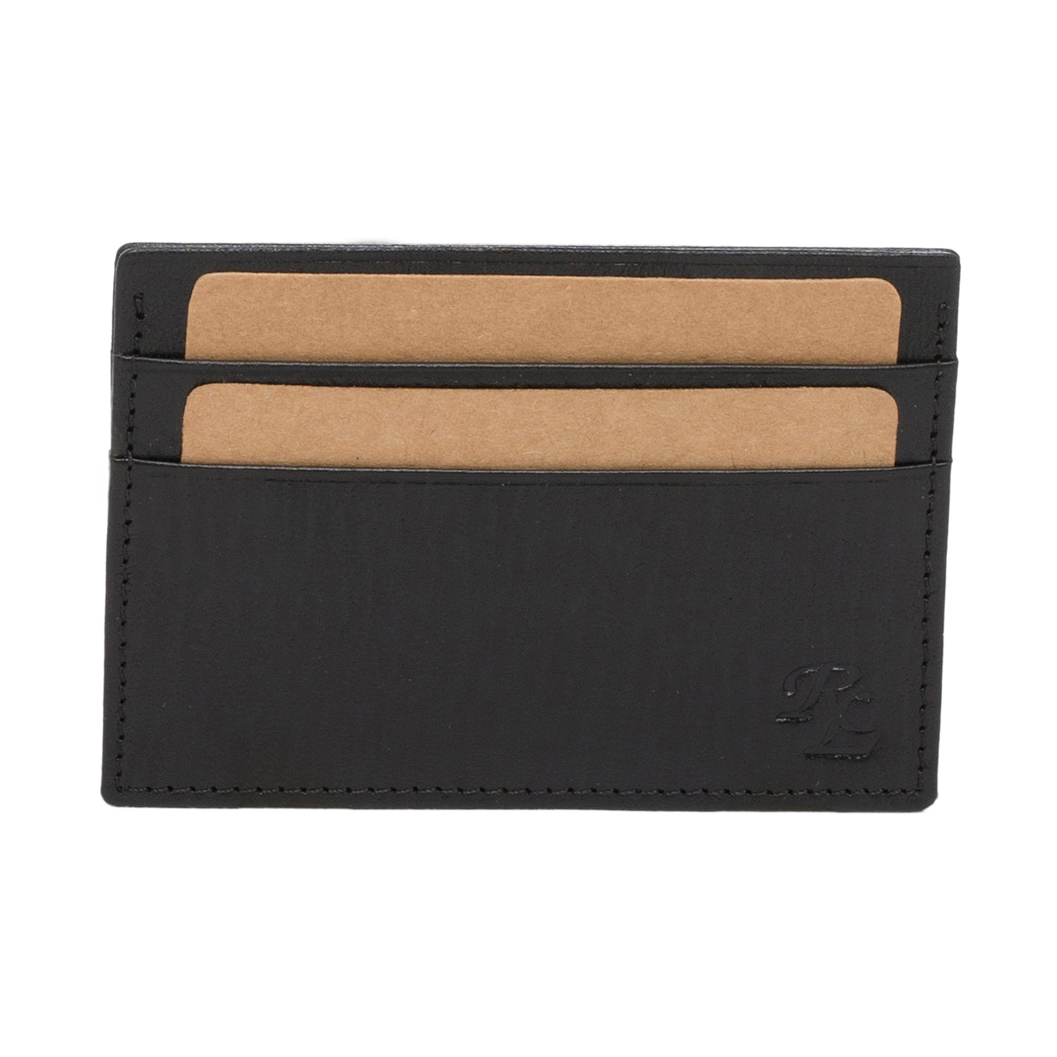 RL Leather Pocket Card Holder - WALLETSNBAGS