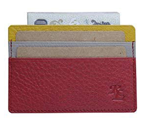 RL Leather Pocket Card Holder - WALLETSNBAGS