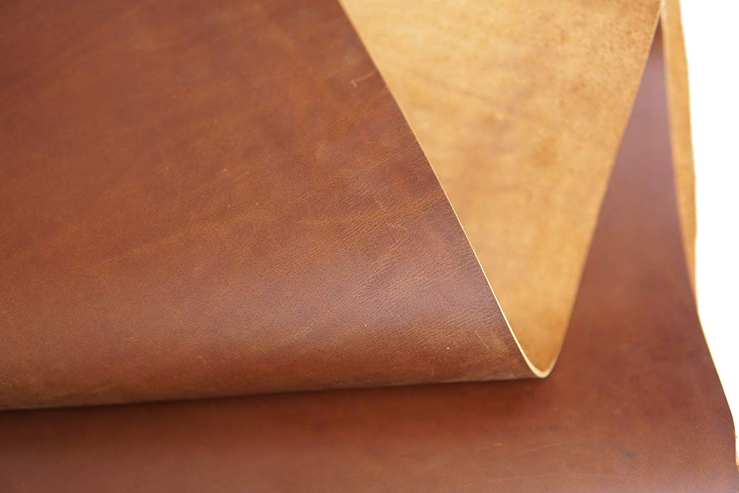 RL Bourbon Brown Tooling Leather Square 2.0mm Thick Finished Full Grain Cow Hide Leather Crafts Tooling Sewing Hobby Workshop Crafting Leather Accessories 12X24 INCH - [walletsnbags_name]