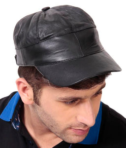 RL Leather Stripe Cap - [walletsnbags_name]