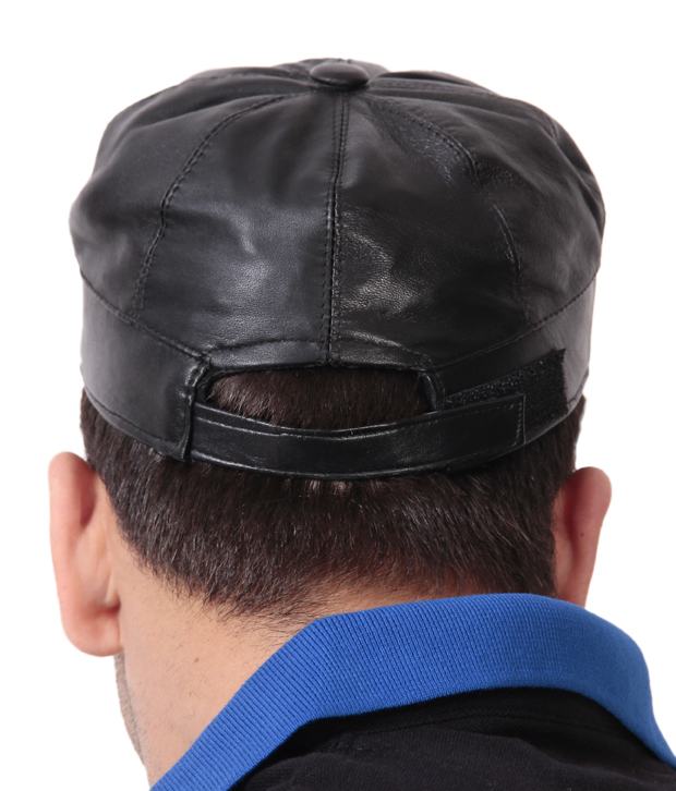 RL Leather Stripe Cap - [walletsnbags_name]