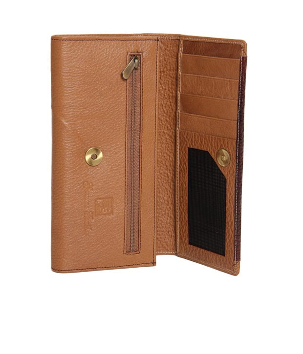 RL Ladies Mobile Leather Wallet - WALLETSNBAGS