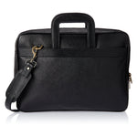 Load image into Gallery viewer, RL Leather Office Portfolio bag – Comfy slide handle - WALLETSNBAGS
