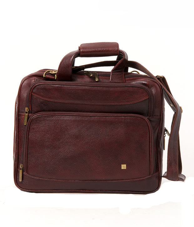 RL Leather Laptop Messenger Office 16inch Bag for Men - WALLETSNBAGS