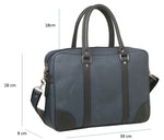 Load image into Gallery viewer, RL Louis Coated Waterproof Canvas Laptop Messenger Bag - WALLETSNBAGS
