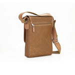 Load image into Gallery viewer, RL Meraki Waterproof Coated Canvas and Leather Sling Cross Body Bag - WALLETSNBAGS
